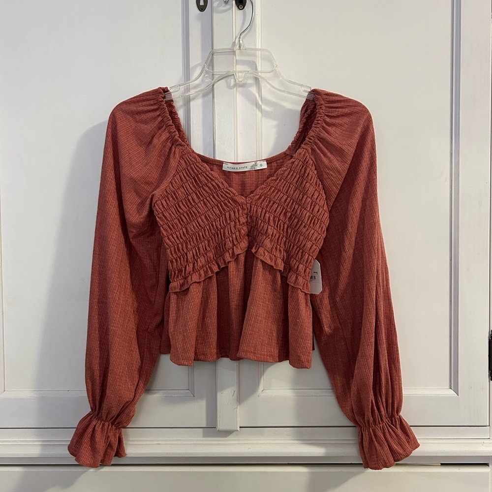 Altar'd State Dusty Rose Blouse